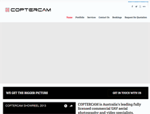 Tablet Screenshot of coptercam.com.au